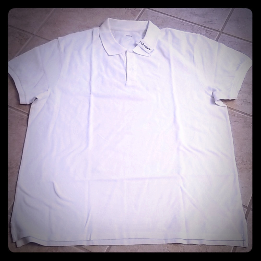 Mens Old Navy white polo  size XXL